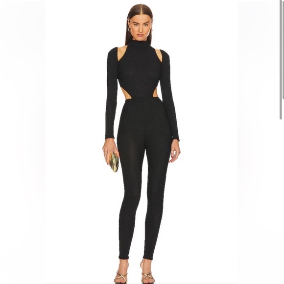 Michael Costello x Revolve black jumpsuit - Picture 1 of 5
